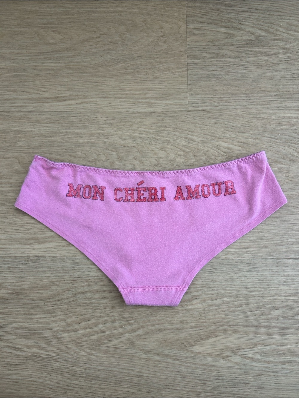 2006 Y2K Vintage PINK Victoria’s Secret Low Rise Hipster Mon Cheri Amour Panty M